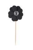 3D jewelled flower cupcake topper 3/pc