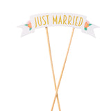 Just Married Wedding Car Cake Topper