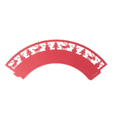 christmas theme cupcake sleeves red snowman tree