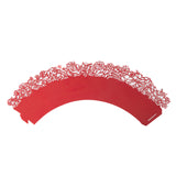 cupcake sleeves red rose