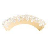 cupcake sleeves gold wave