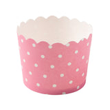 wavy muffin paper cup polka dots