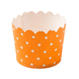 wavy muffin paper cup polka dots