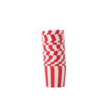 wavy muffin paper cup stripe