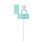 happy wedding diamond ring in box 6/pc