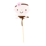 It's a Girl, baby shower gender reveal cupcake topper DIY Kit