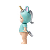 Little angels dolls cake décor blue unicorn