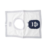 heart monster square bib