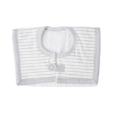 grey stripe bear square baby bib
