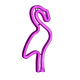 battery powered neon light flamingo