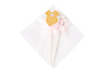 pink babyshower princess, birthday cupcake topper 4/pc