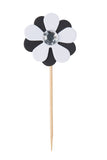 3D jewelled flower cupcake topper 3/pc