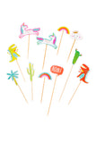 Unicorn Dino Cactus Cupcake Toppers DIY kit