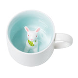 little rabbit in cup