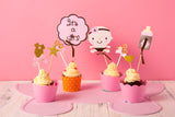 It's a Girl, baby shower gender reveal cupcake topper DIY Kit