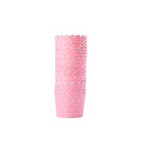 wavy muffin paper cup polka dots