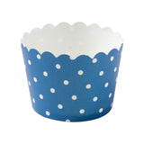 wavy muffin paper cup polka dots