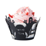 halloween theme cupcake sleeve haunted ghost