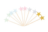 small stars birthday cupcake topper 10/pc