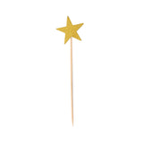 small stars birthday cupcake topper 10/pc