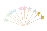 small stars birthday cupcake topper 10/pc