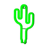 battery powered neon light cactus